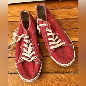 Red Vans 8.5